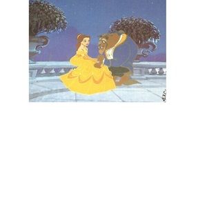 NWOT Disney Beautiful Exclusive Beauty and The Beast lithograph